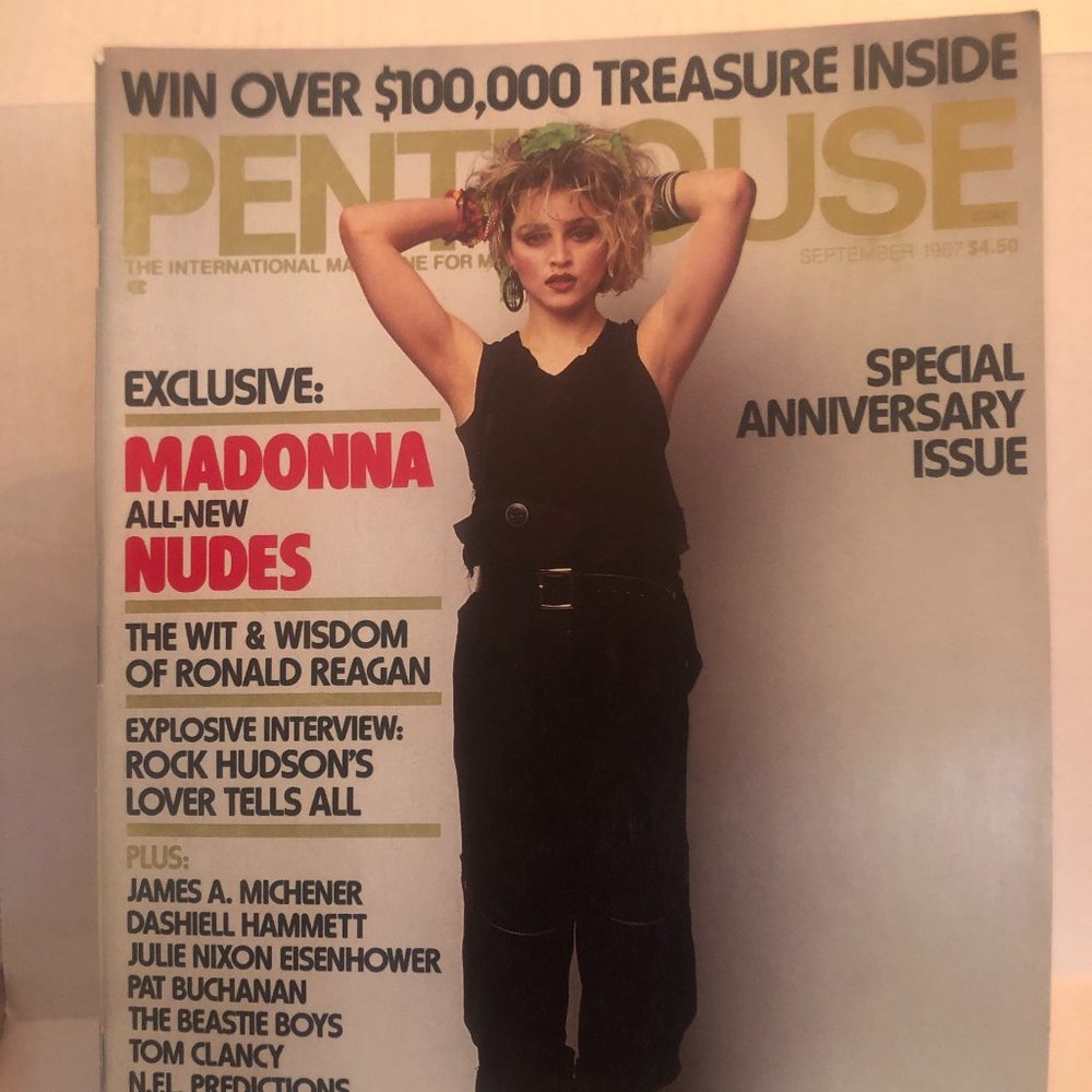 #7 Penthouse Vtg September 1987 MADONNA NUDES & More